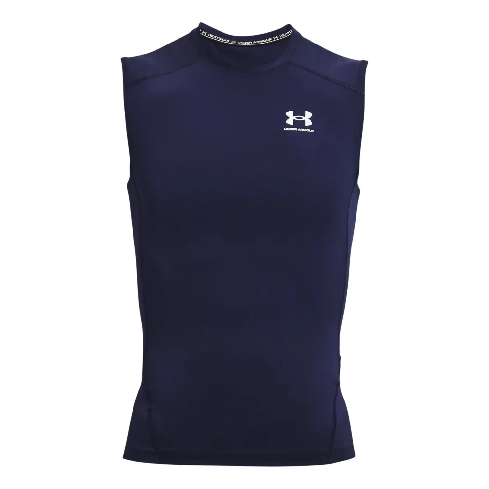 Under Armour Heatgear Comp Tank-Top Herren - Dunkelblau, Weiß