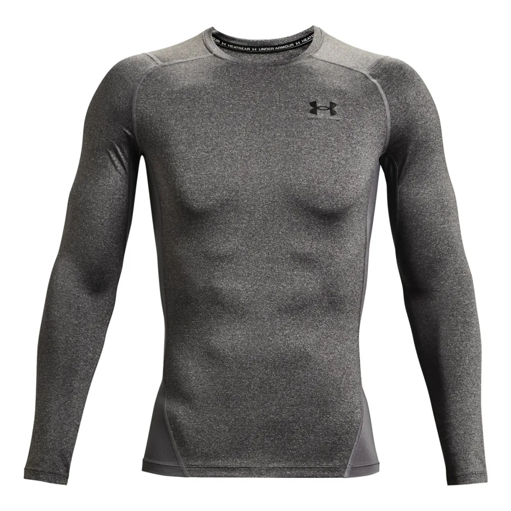 Under Armour Heatgear Comp Longsleeve Herren - Anthrazit, Schwarz