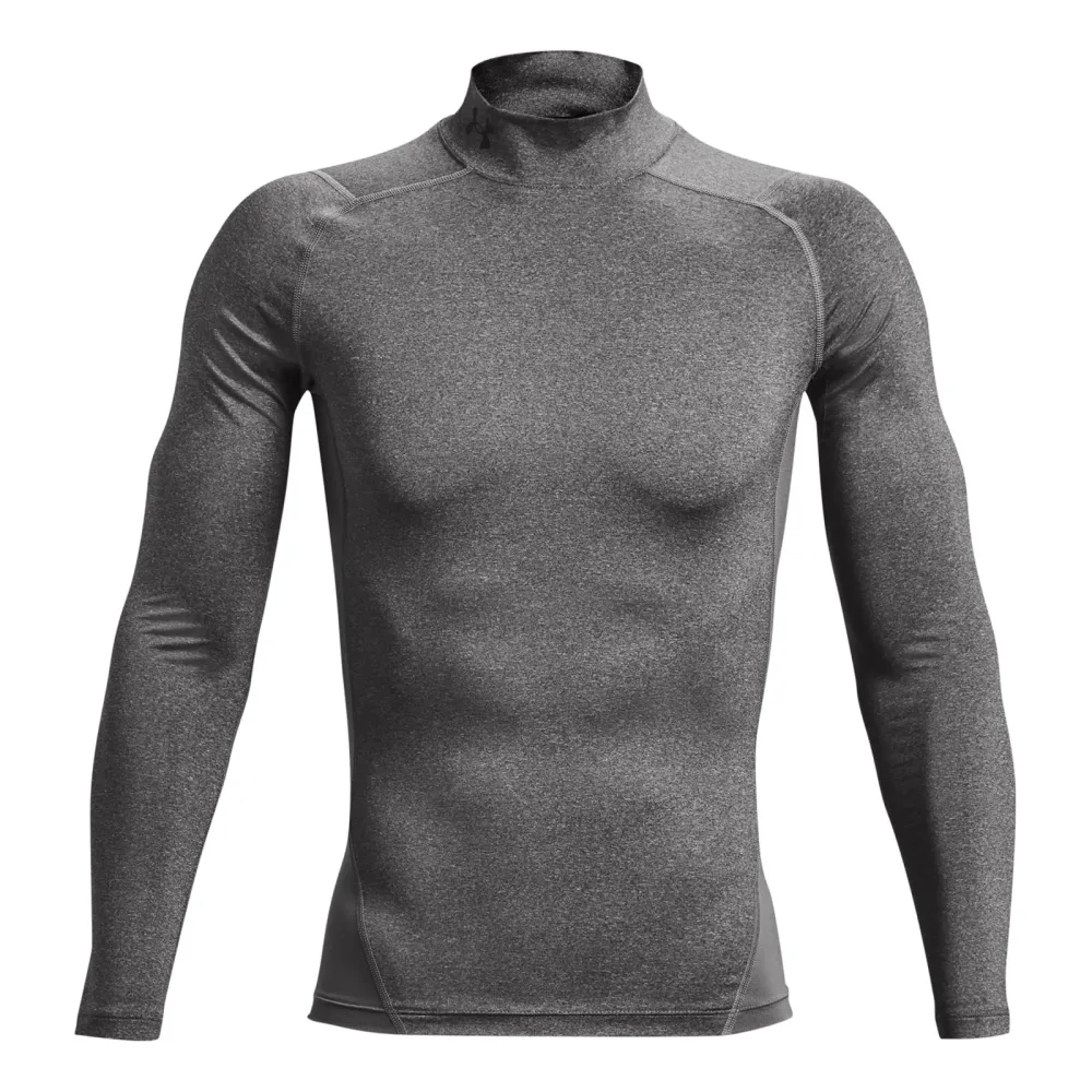 Under Armour Heatgear Comp Mock Longsleeve Herren-Grau