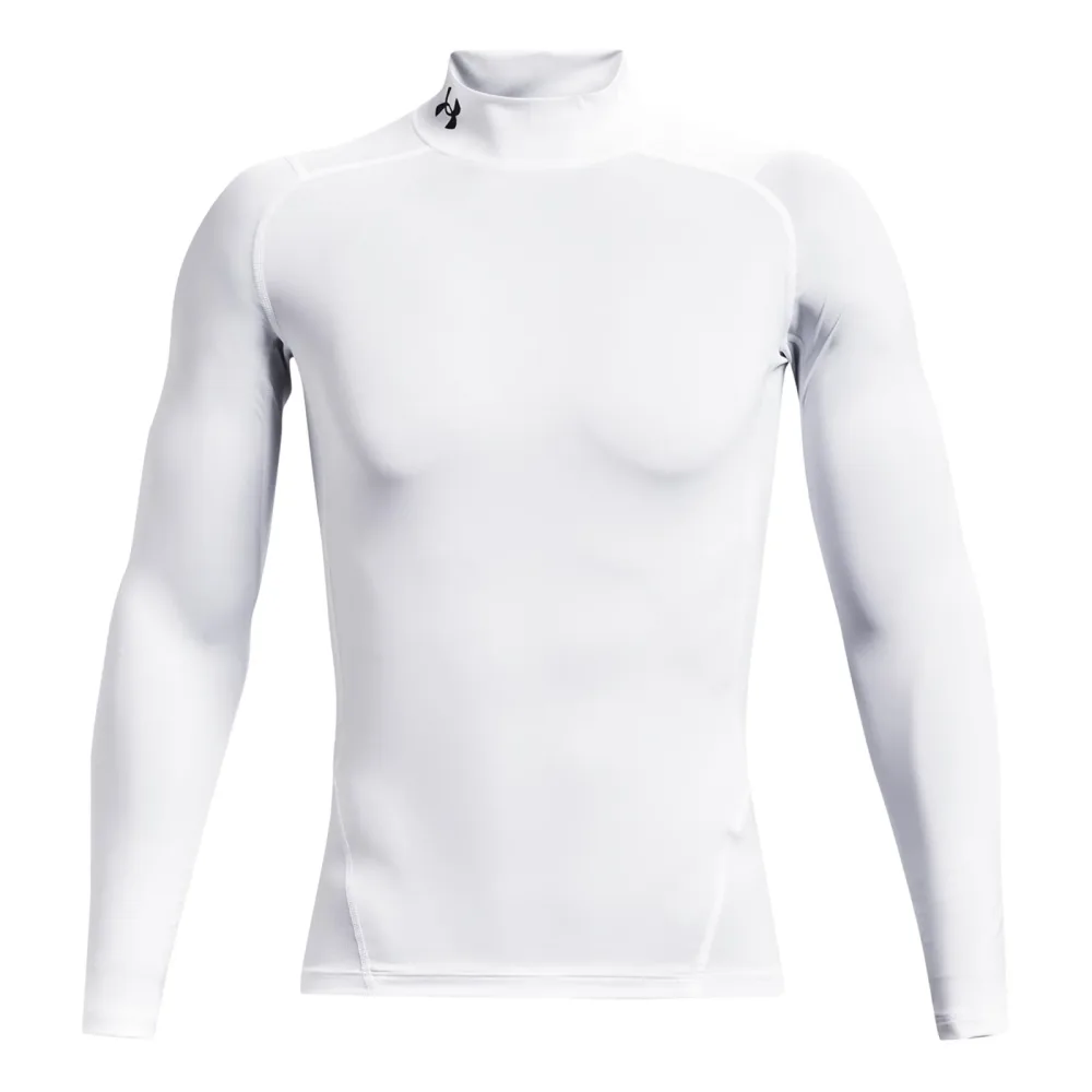 Under Armour Heatgear Comp Mock Longsleeve Herren - Weiß