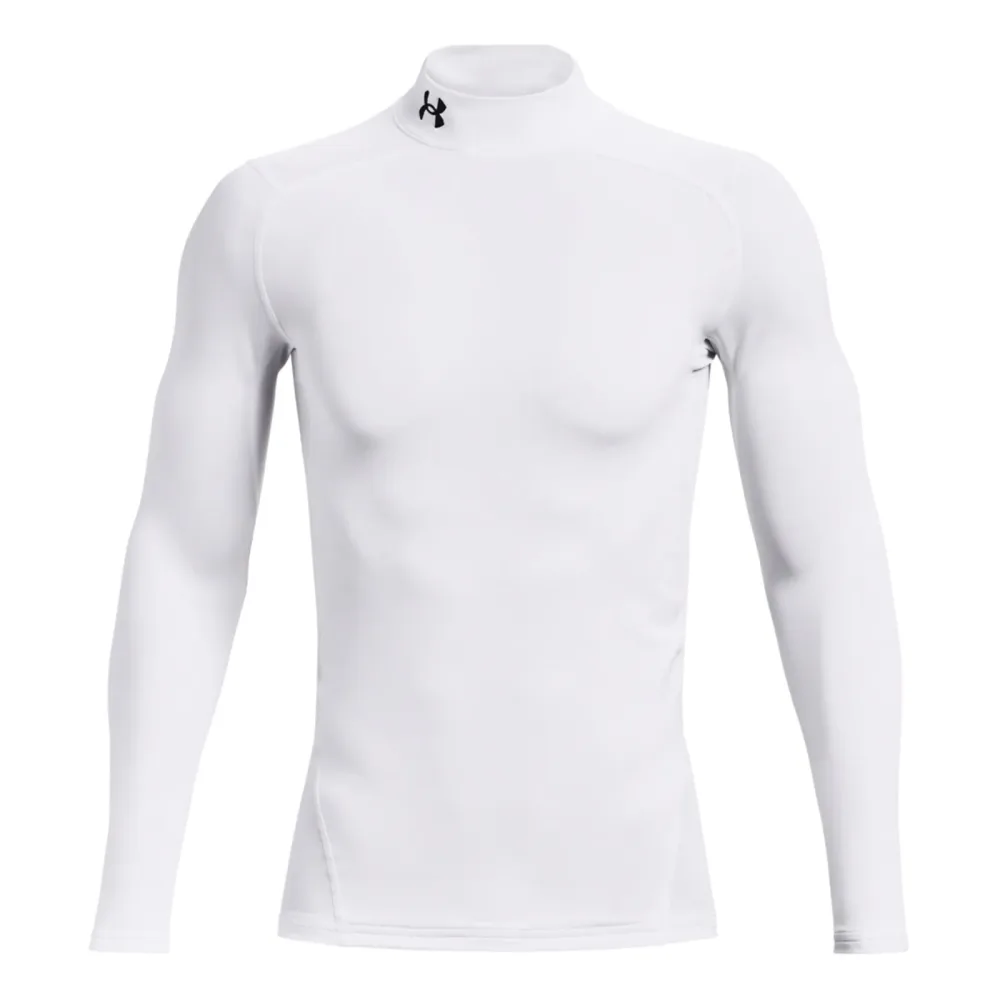 Under Armour Coldgear Comp Mock Longsleeve Herren - Weiß