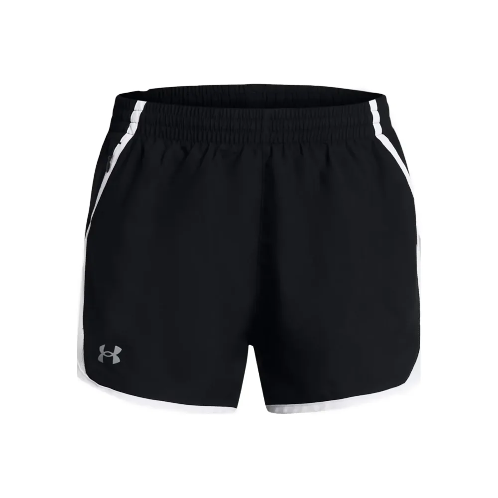 Under Armour Fly By Shorts Damen - Schwarz, Weiß