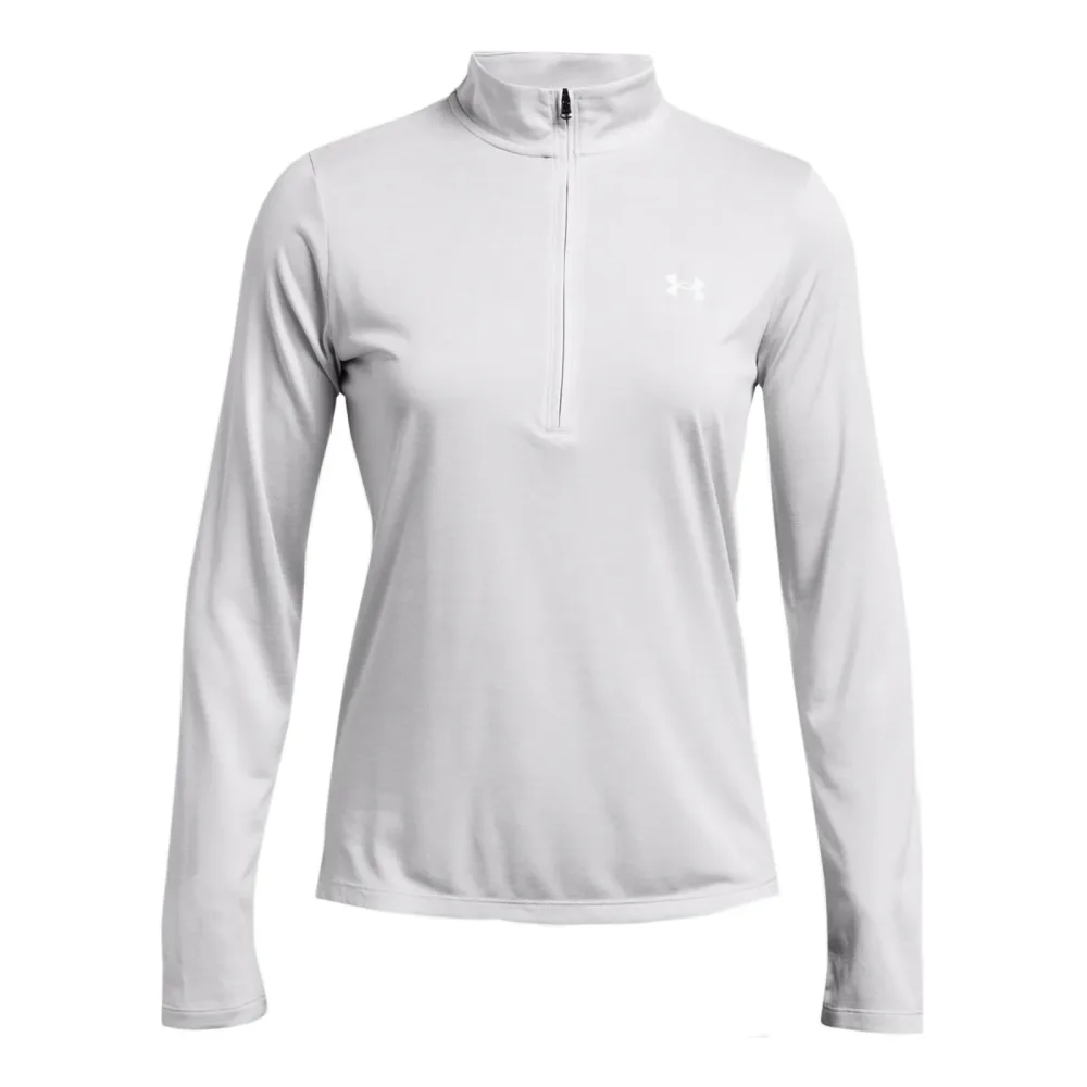Under Armour Tech Half - Zip Twist Longsleeve Damen Grau
