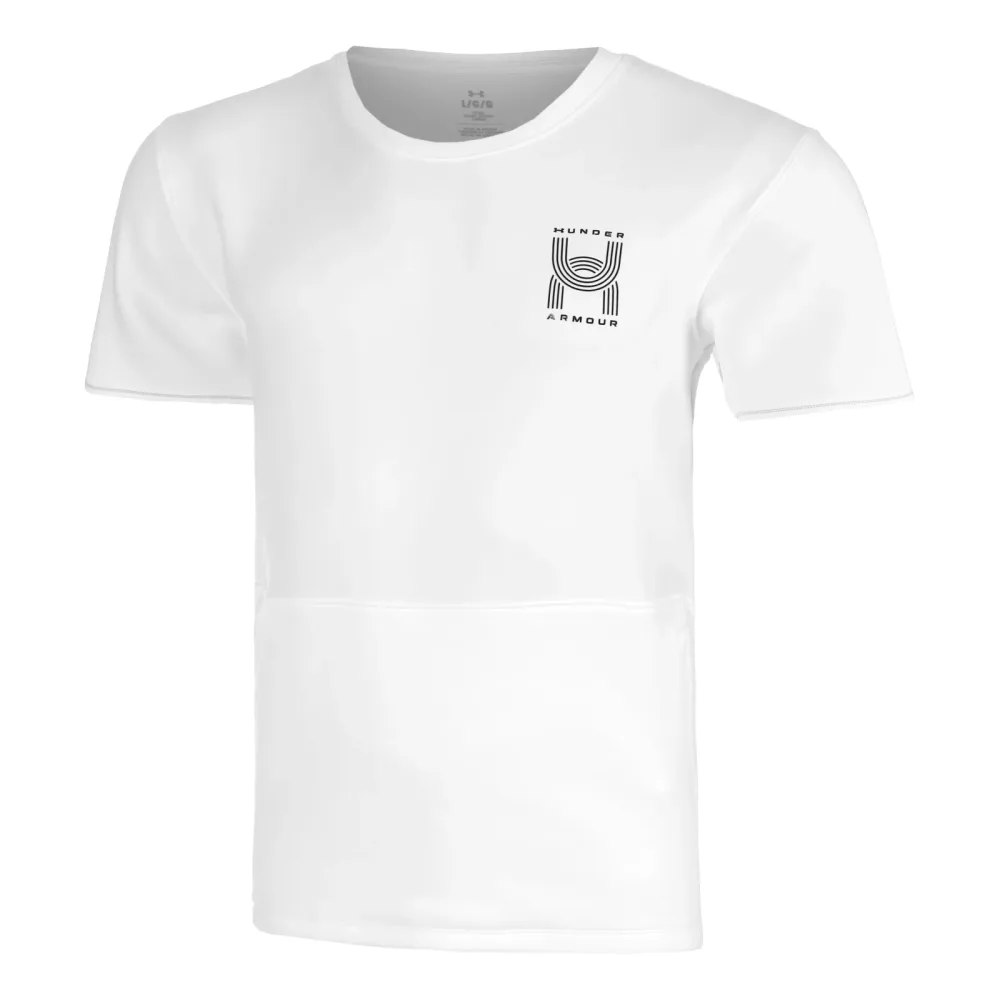 Under Armour Run Anywhere Laufshirt Herren - Weiß, Grün