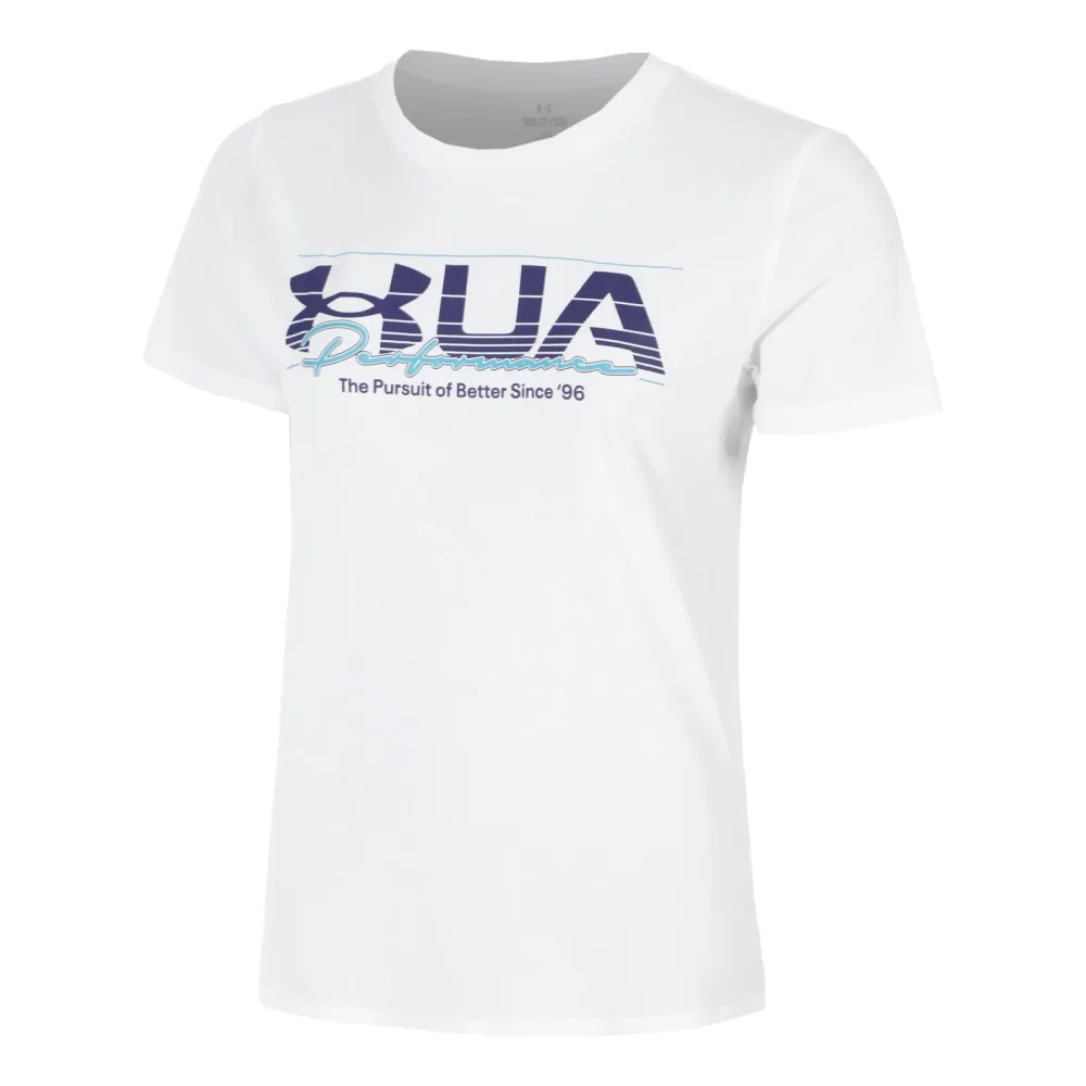 Under Armour UA Vintage Performance T - Shirt Damen Weiß