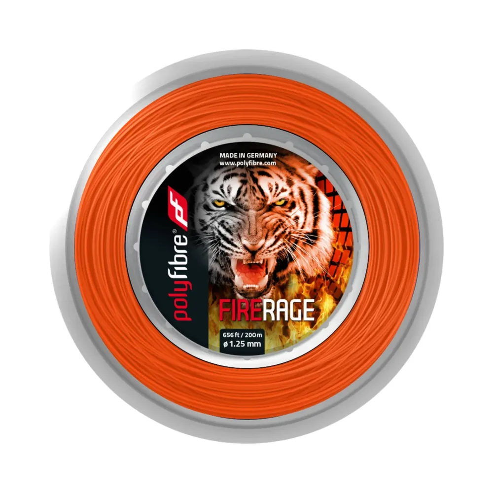 Polyfibre Fire Rage 200m Saitenrolle - Rot
