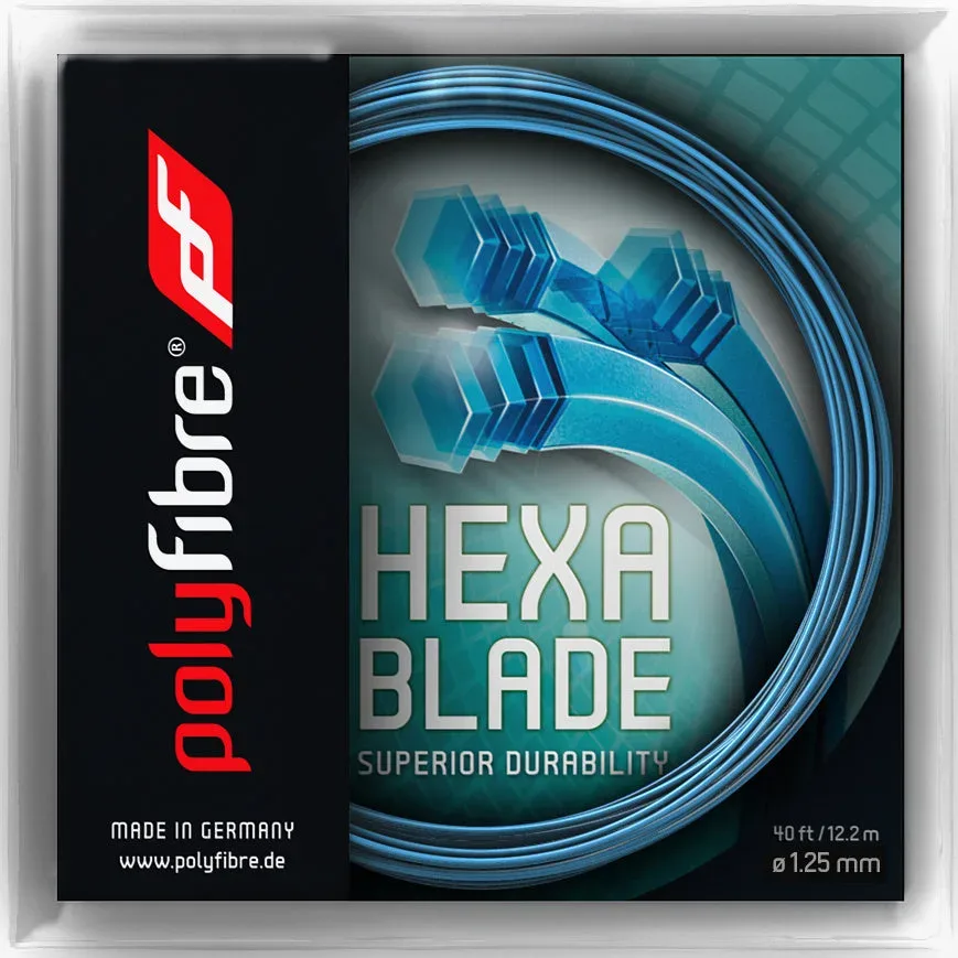 Polyfibre Hexablade Saitenset 12, 2m - Blau
