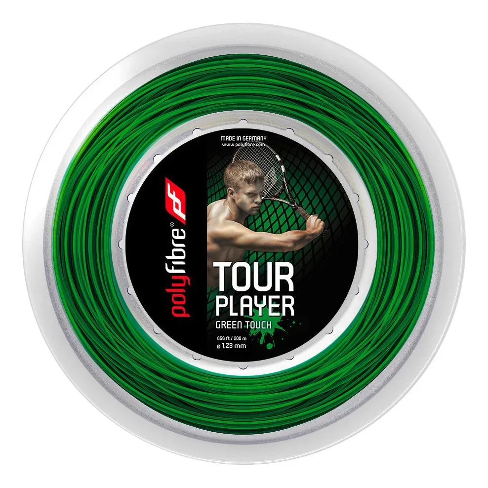 Polyfibre Tour Player Touch Saitenrolle 200m - Grün