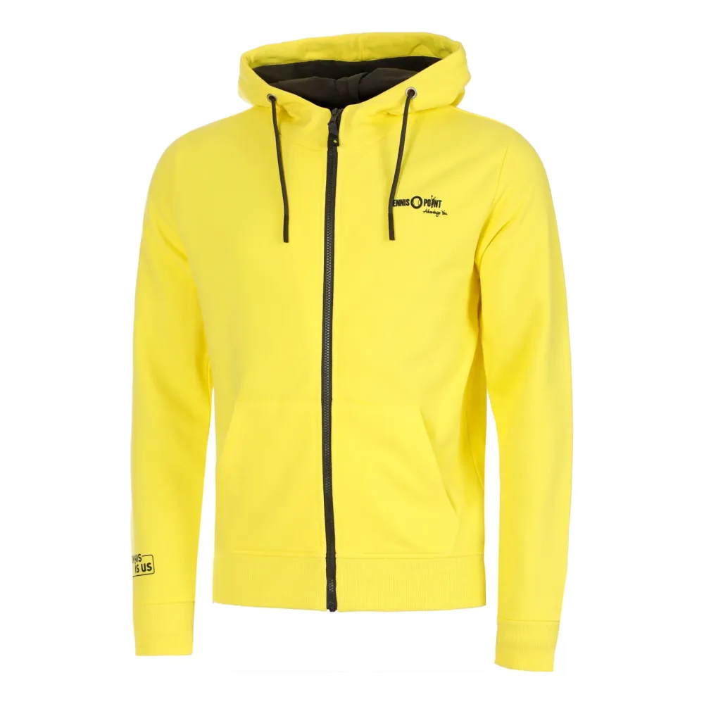 Tennis-Point Team Yellow Sweatjacke Herren-Gelb,Schwarz
