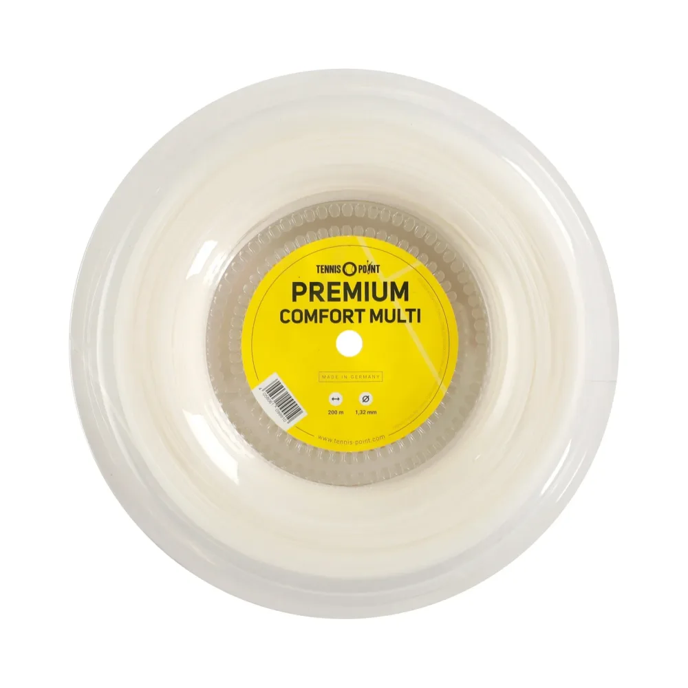 Tennis - Point Premium Comfort Multi Saitenrolle 200m Weiß