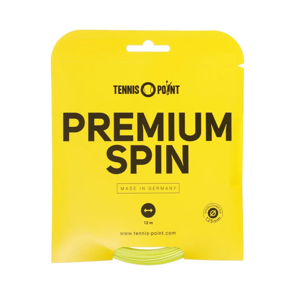 Tennis - Point Premium Spin Saitenset 12m Limette