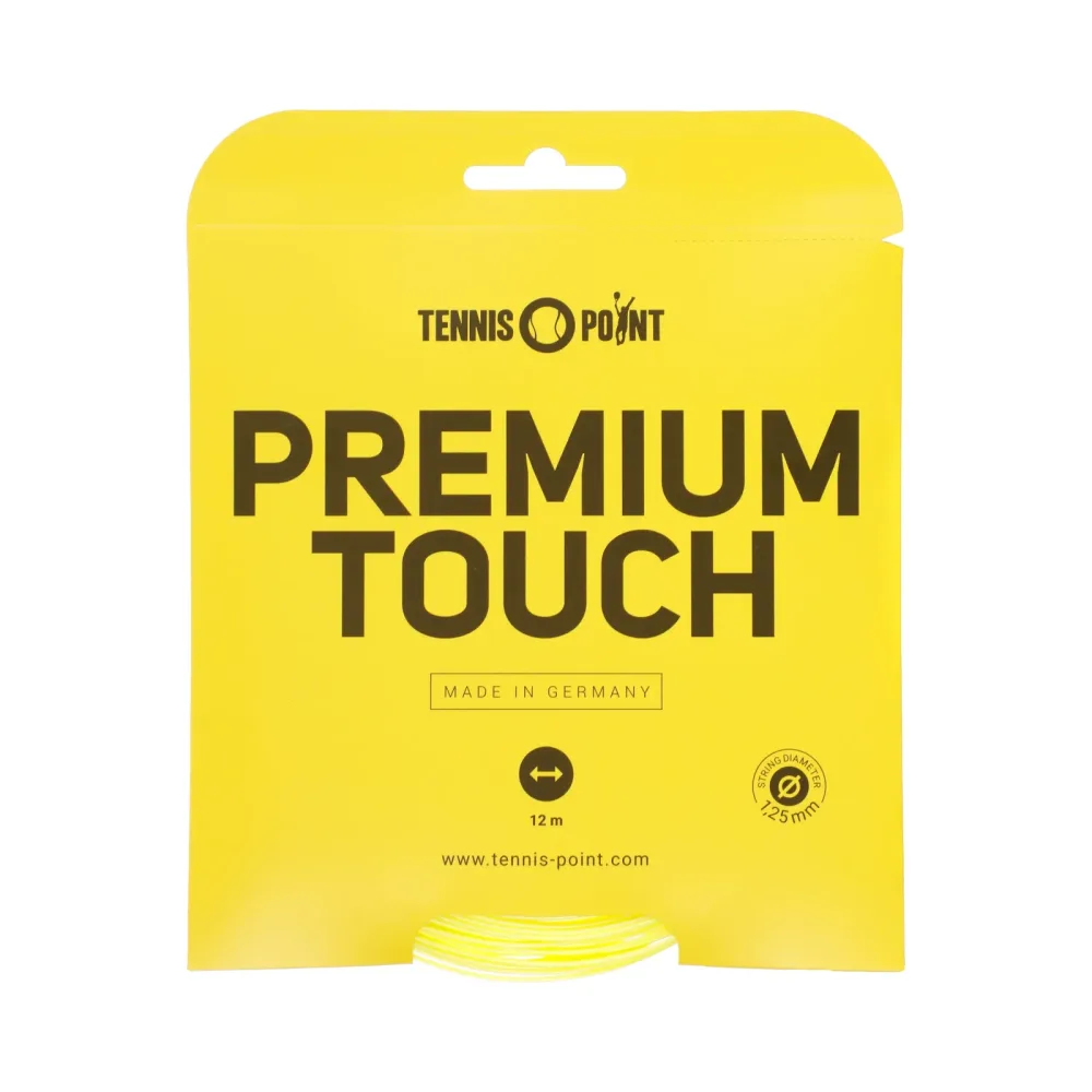 Tennis-Point Premium Touch Saitenset 12m-Neongelb