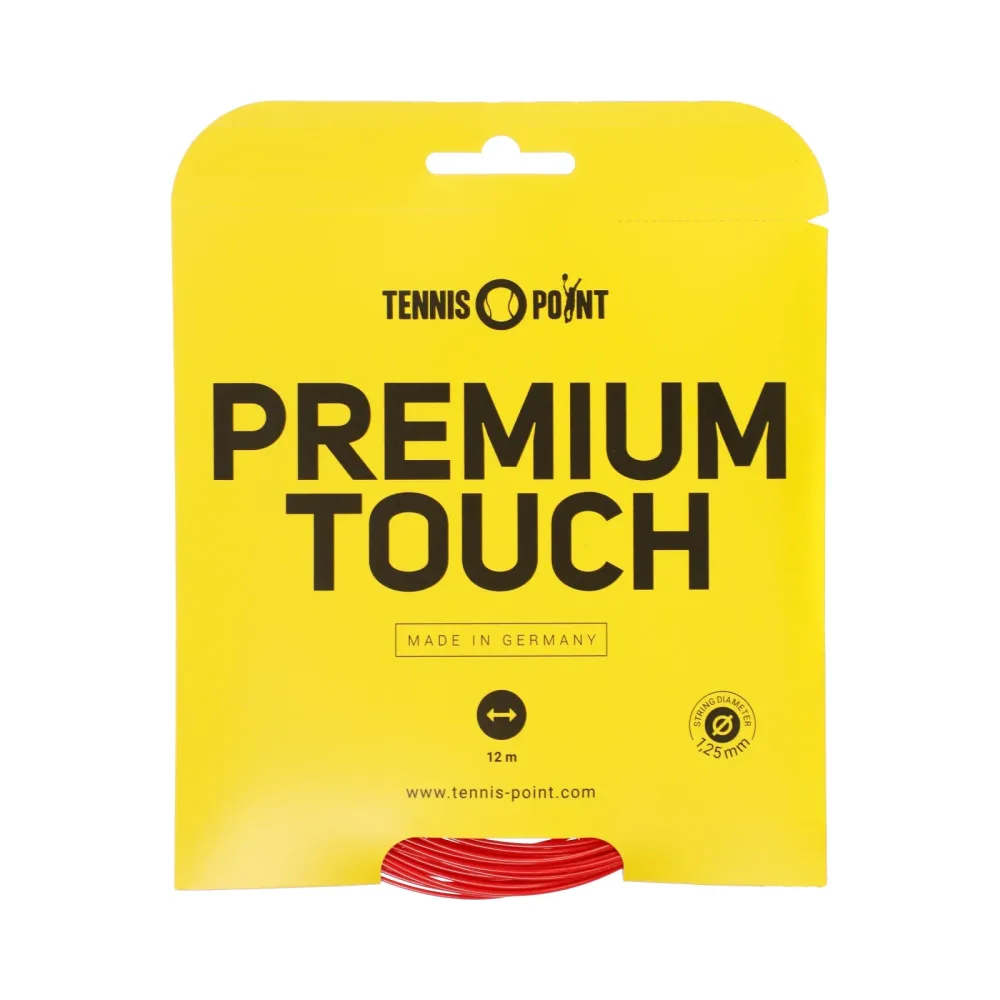Tennis - Point Premium Touch Saitenset 12m Rot