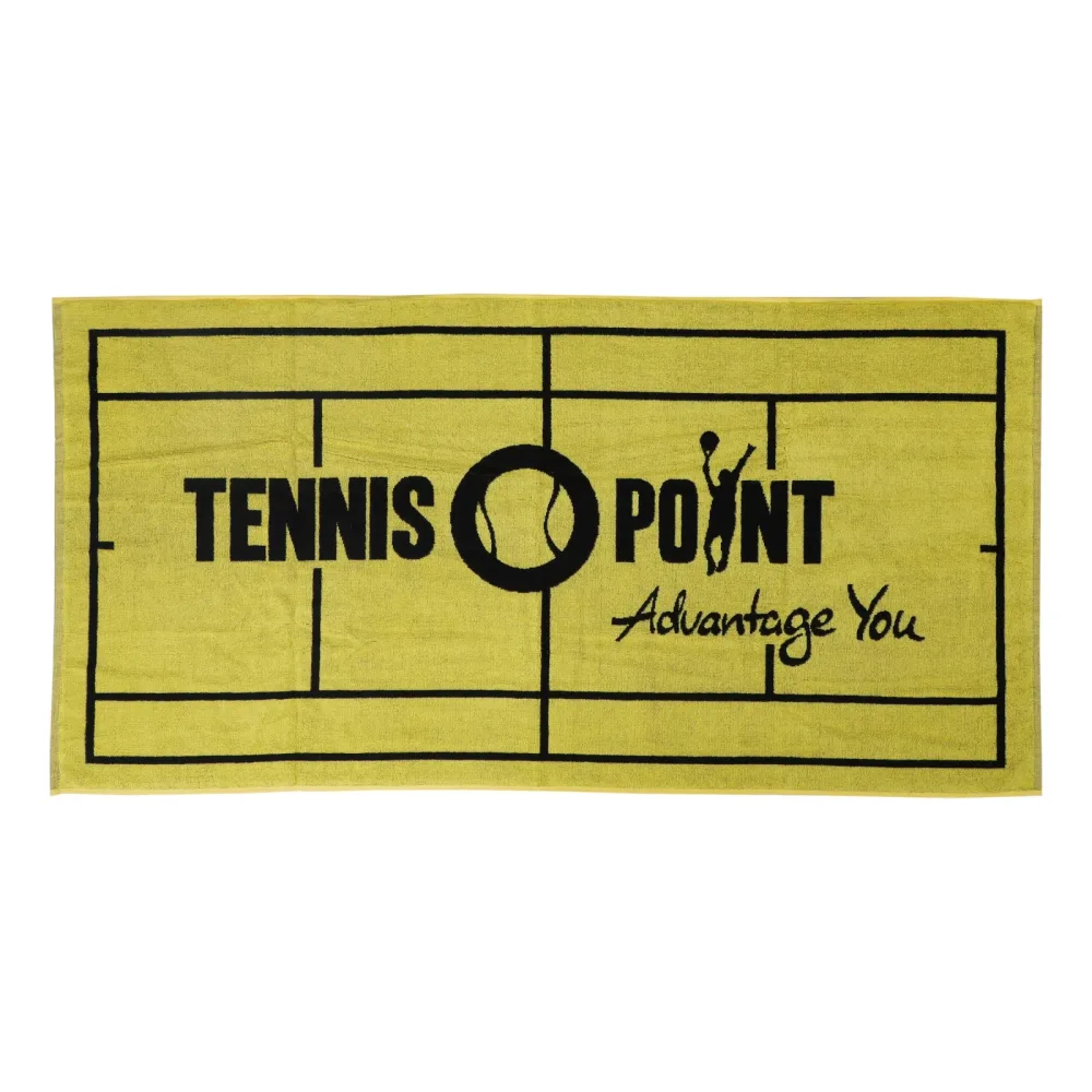Tennis - Point 70x140 Handtuch Gelb, Schwarz
