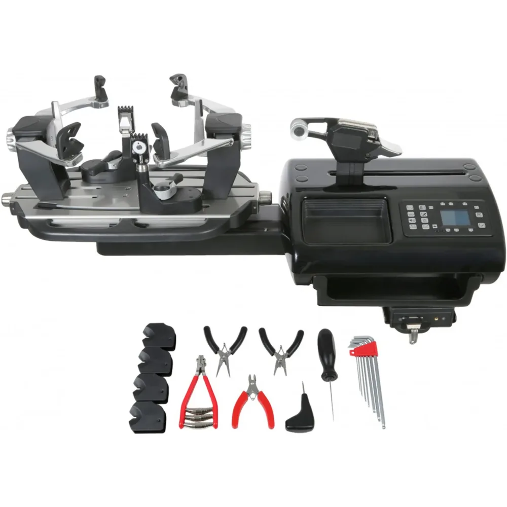 Tennis - Point Pro Star CB20 Besaitungsmaschine Schwarz, Silber