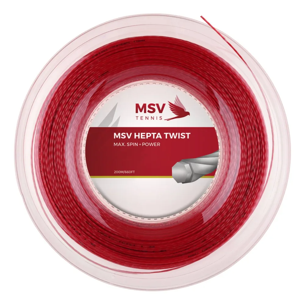 MSV Hepta - Twist Saitenrolle 200m - Rot