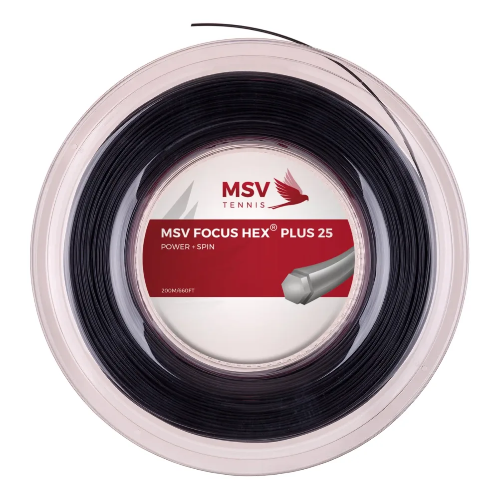 MSV Focus-HEX Plus 25 Saitenrolle 200m - Schwarz