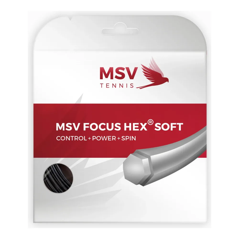 MSV Focus - HEX Soft Saitenset 12m Schwarz