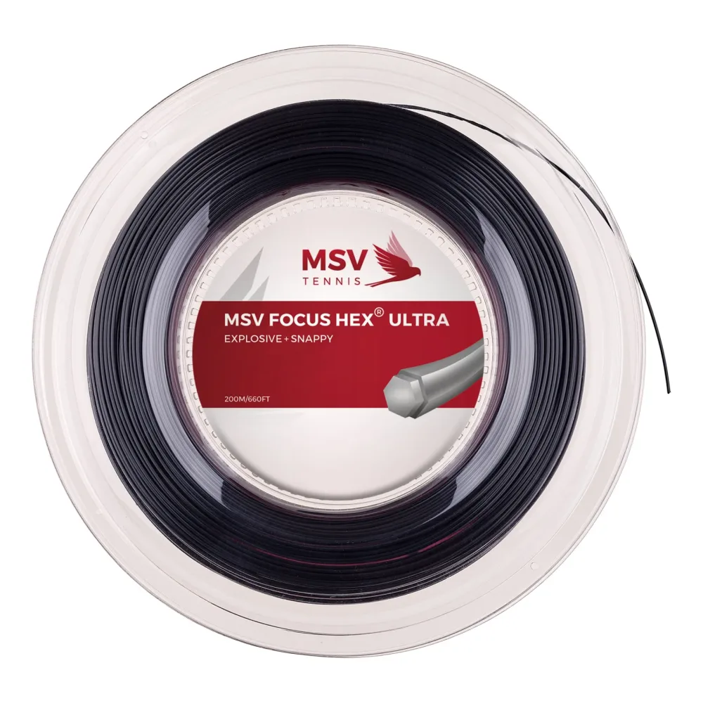MSV Focus - HEX Ultra Saitenrolle 200m Schwarz