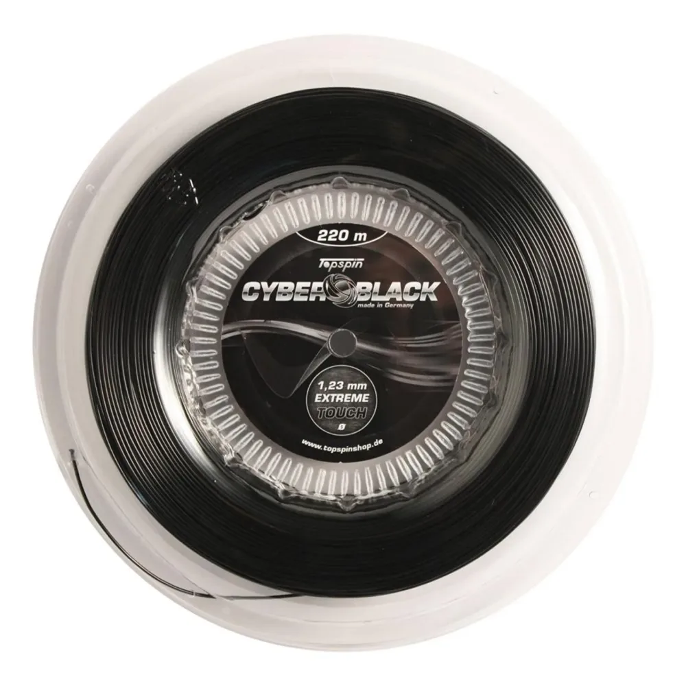Topspin Cyber Black 220m Saitenrolle - Schwarz