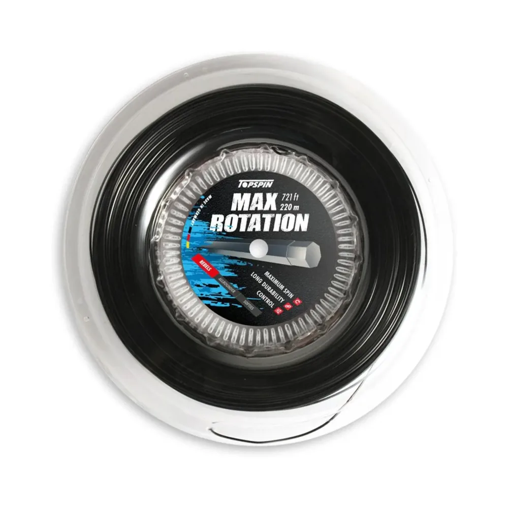 Topspin Cyber MAXation Heptagonal Saitenrolle 220m - Schwarz