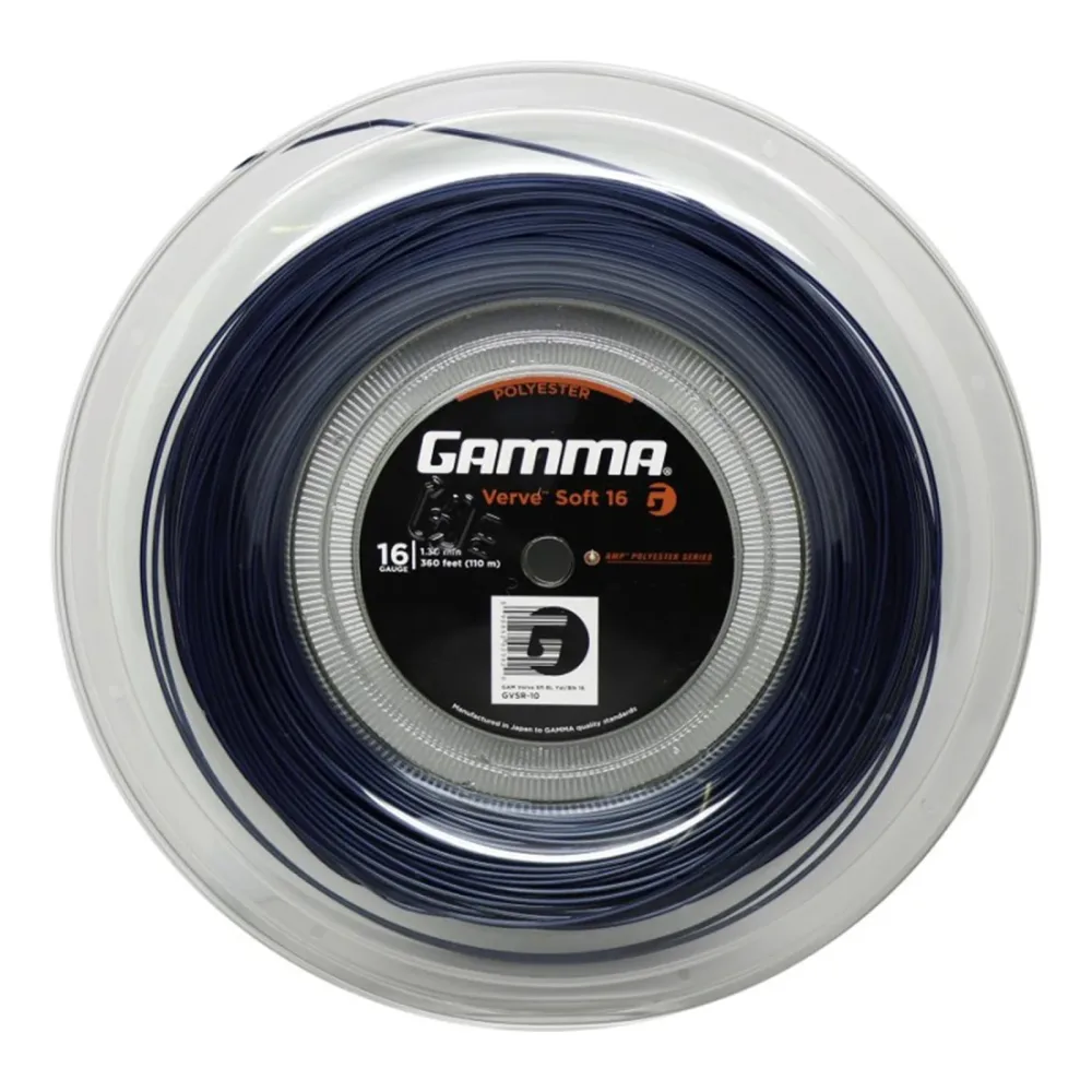 Gamma Verve Soft Saitenrolle 110m - Schwarz, Blau