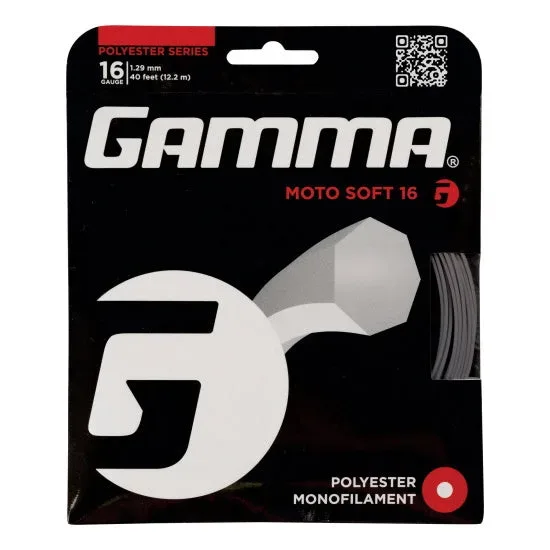 Gamma Moto Soft Charcoal Saitenset 12, 2m - Grau