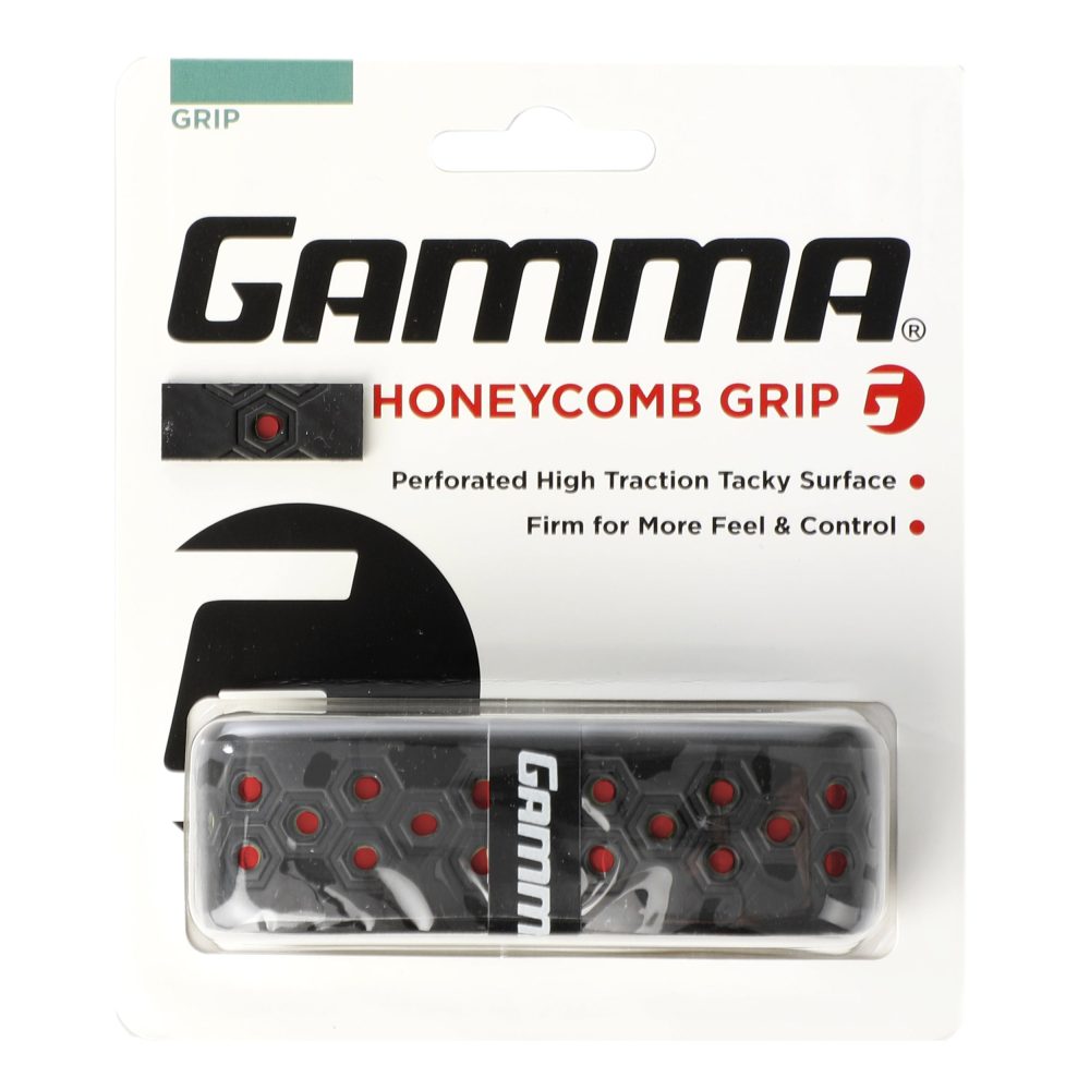 Gamma Honeycomb Cushion Grip 1er Pack - schwarz, rot