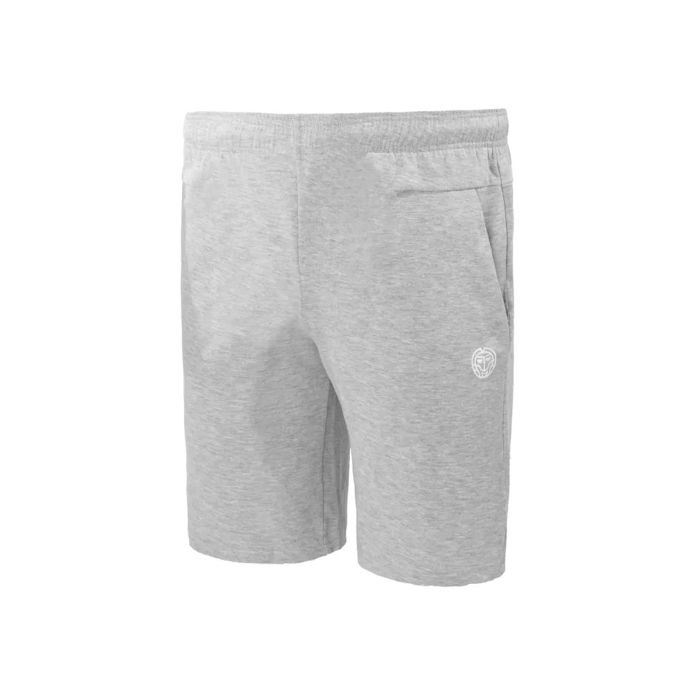 BIDI BADU Danyo Basic Shorts Herren - Hellgrau, Weiß