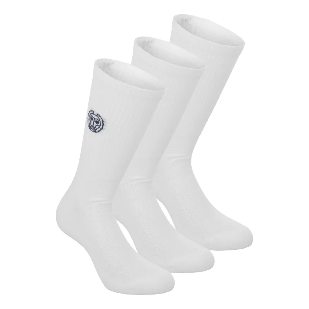 BIDI BADU Don Carlito Crew Move Tennissocken 3er Pack - Weiß, Schwarz