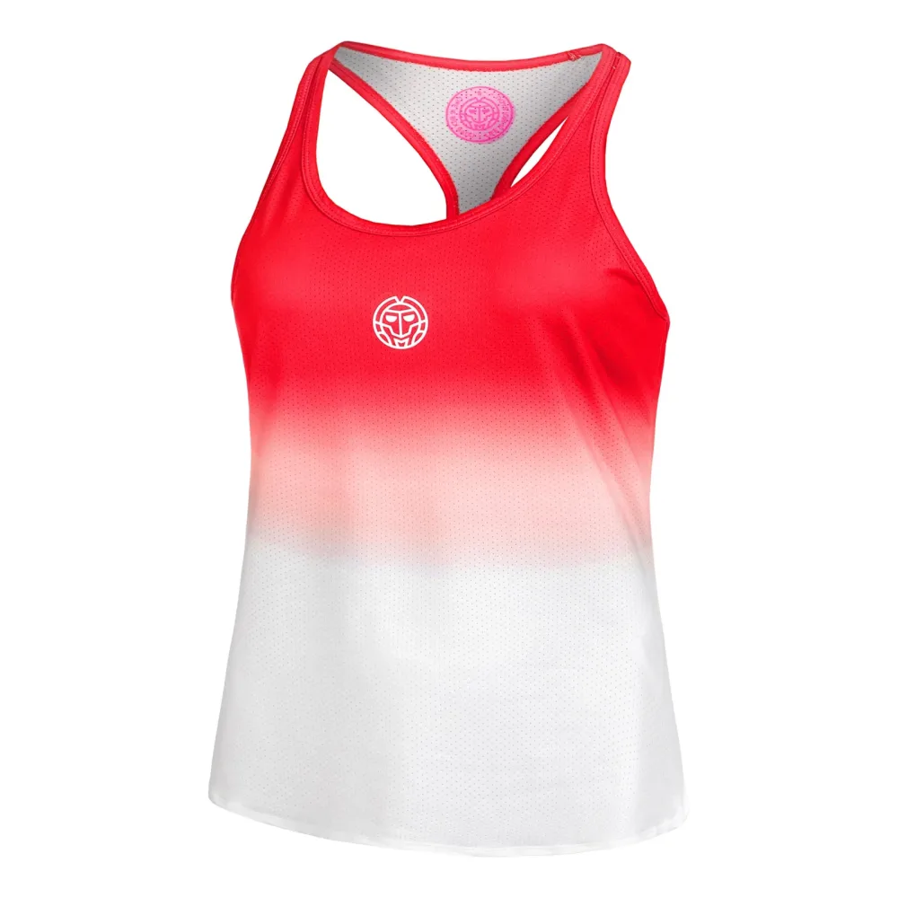 BIDI BADU Crew Gradiant Tank-Top Damen - Rot, Weiß