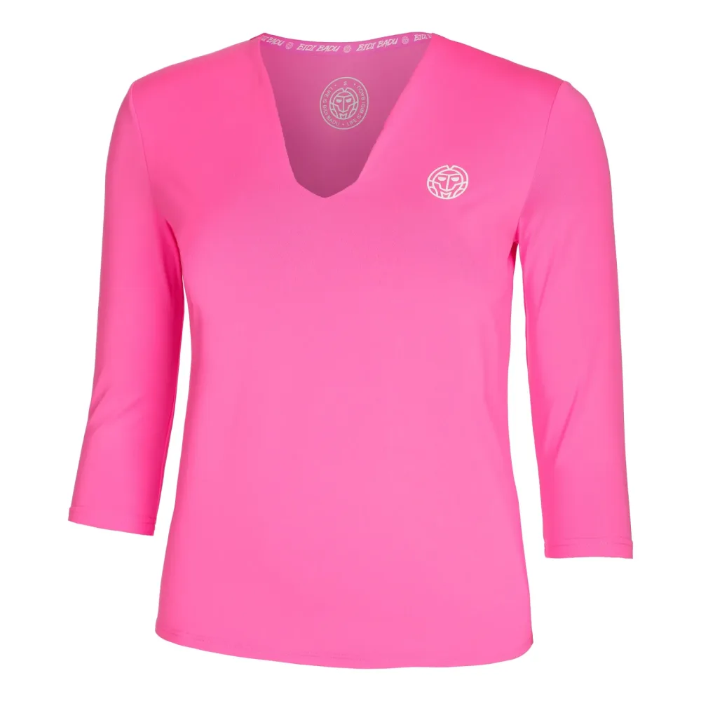 BIDI BADU Crew V-Neck Longsleeve Damen - Pink