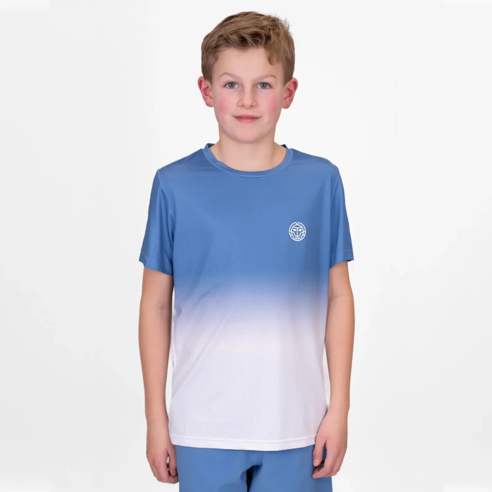 BIDI BADU Crew Gradiant T - Shirt Jungen Blau, Weiß