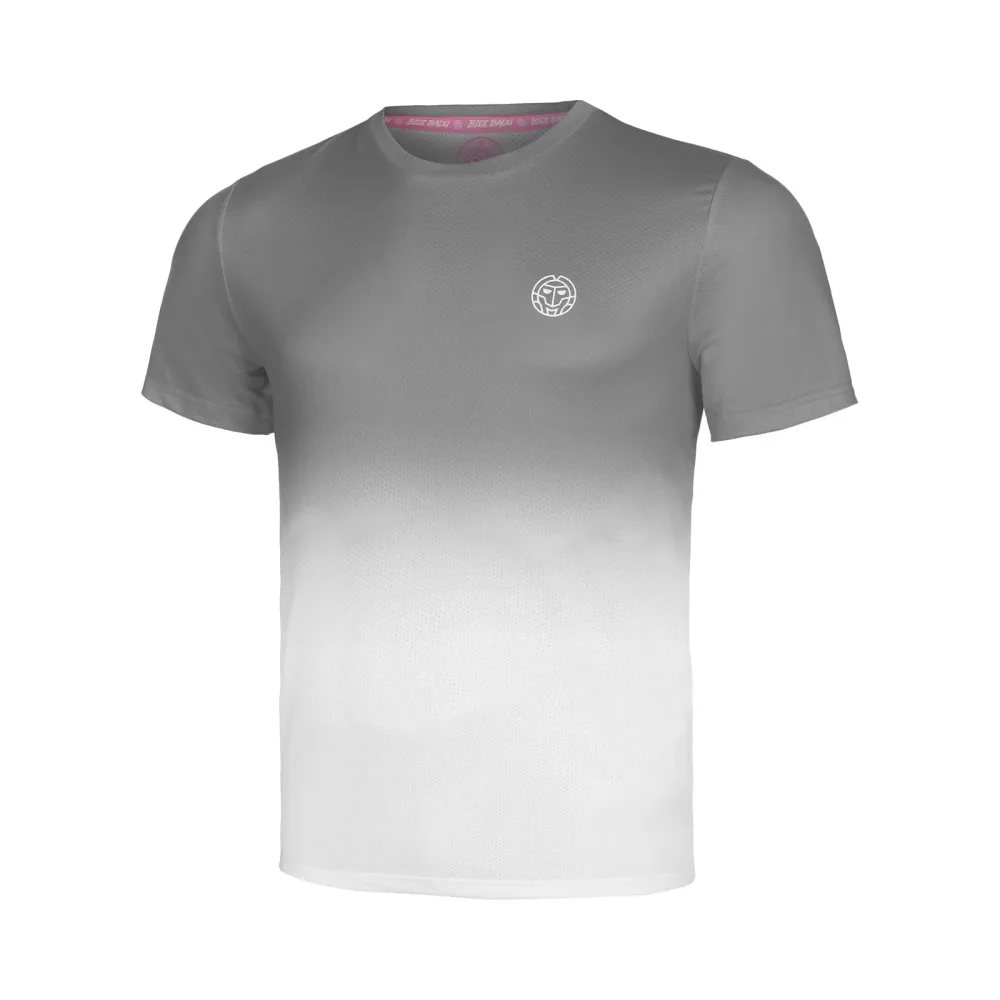 BIDI BADU Crew Gradiant T - Shirt Jungen Grau, Weiß