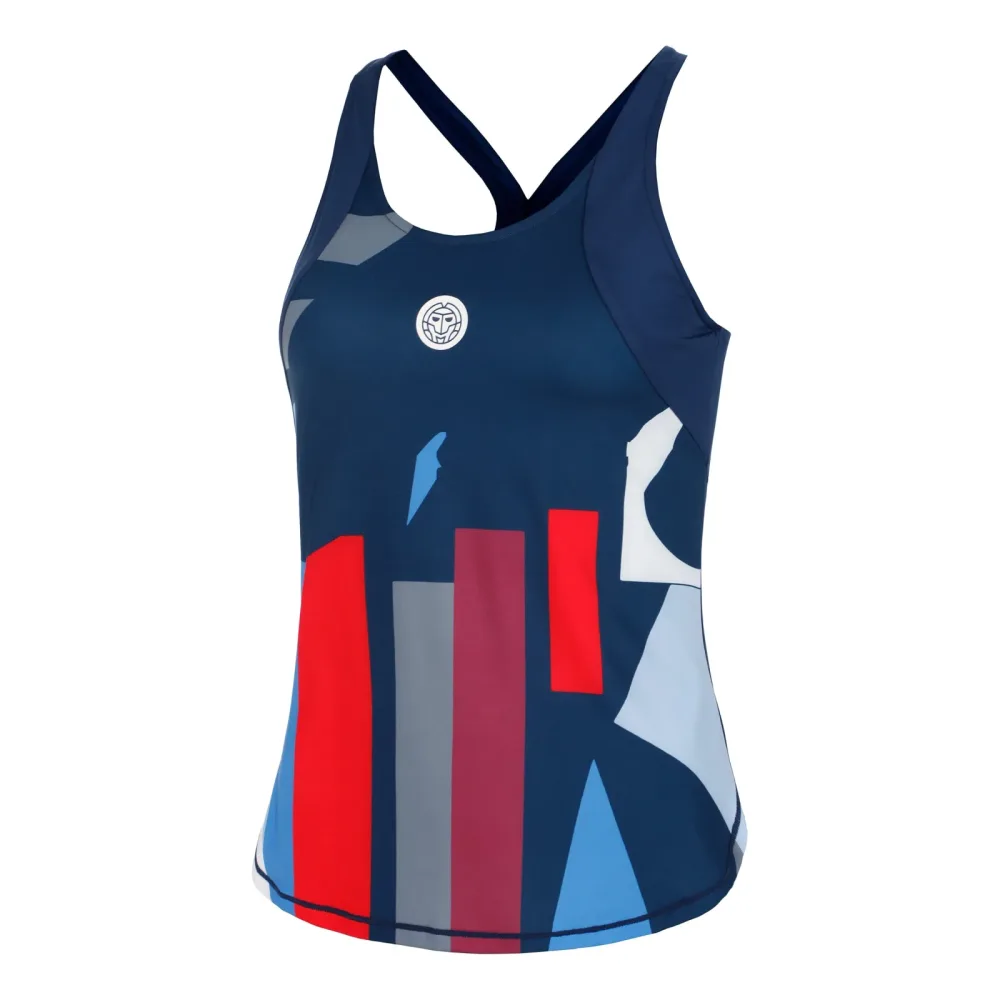 BIDI BADU New York 2024 Tank - Top Damen Dunkelblau, Mehrfarbig