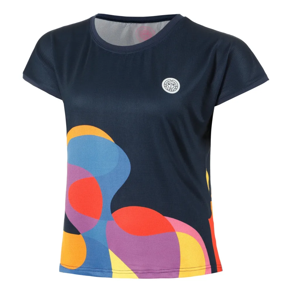 BIDI BADU Twiggy T - Shirt Damen Dunkelblau, Mehrfarbig