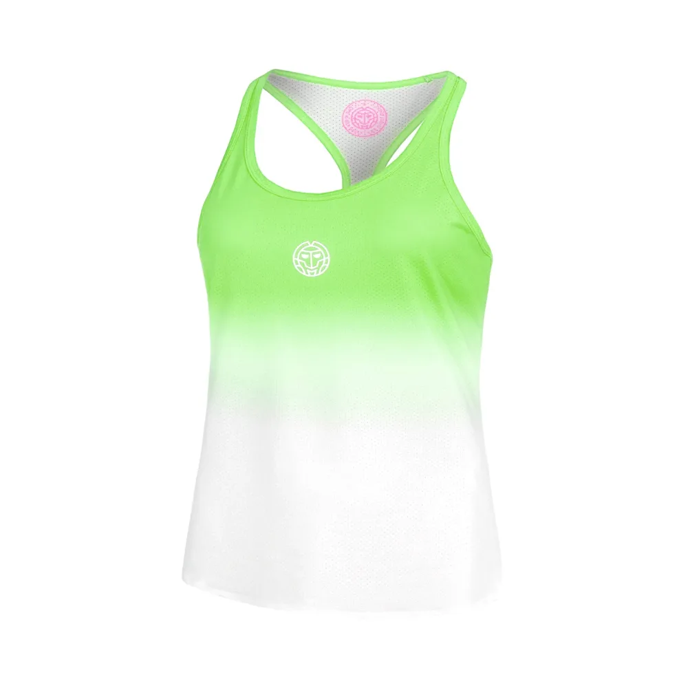 BIDI BADU Crew Gradiant Tank - Top Mädchen Neongrün, Weiß