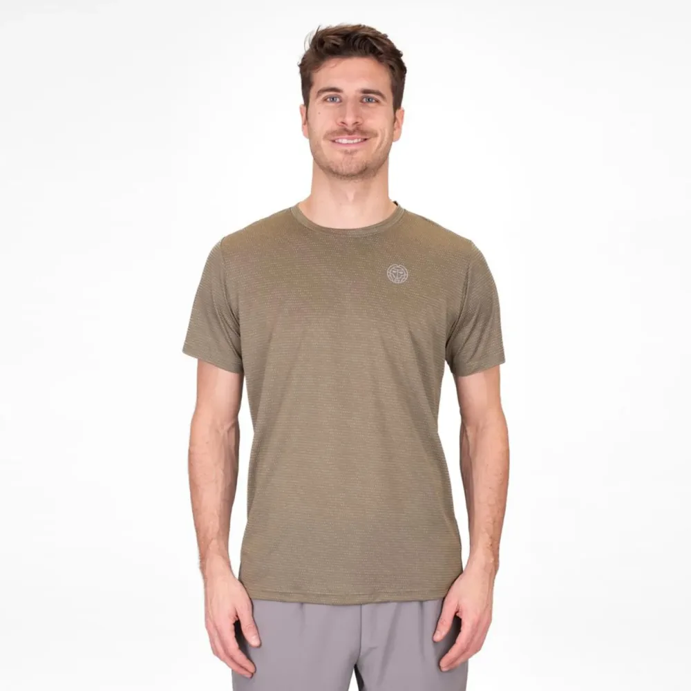 BIDI BADU Crew Two Colored T - Shirt Herren Oliv