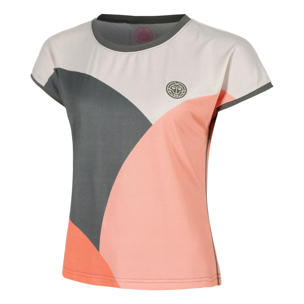 BIDI BADU Bubble T-Shirt Damen-Grau,Koralle