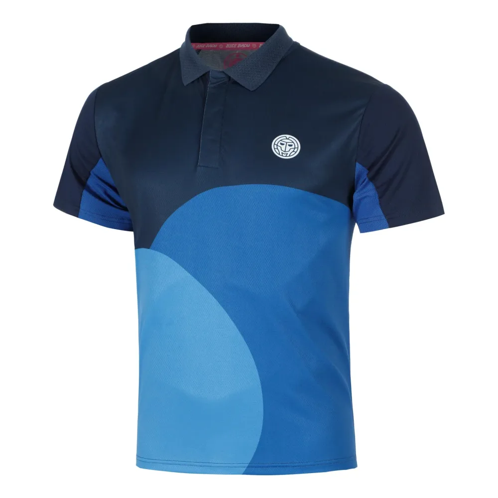 BIDI BADU Bubble Polo Herren - Dunkelblau, Blau