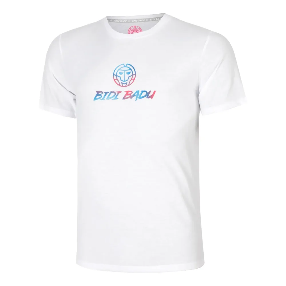 BIDI BADU Logo Chill T-Shirt Herren-weiß