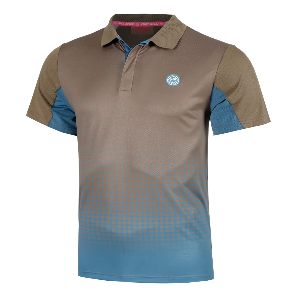 BIDI BADU Spectrum Spirit Polo Herren - Braun, Blau