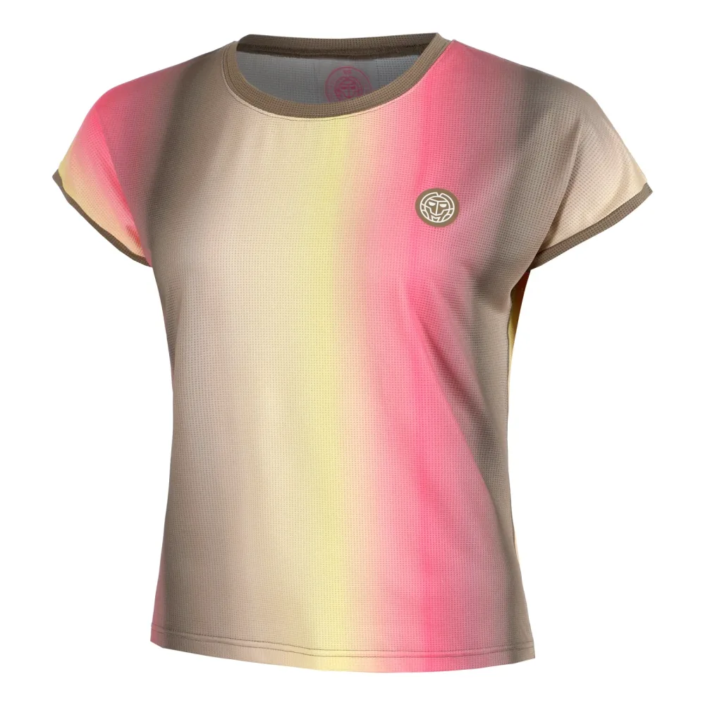 BIDI BADU Spectrum T - Shirt Damen Braun, Gelb