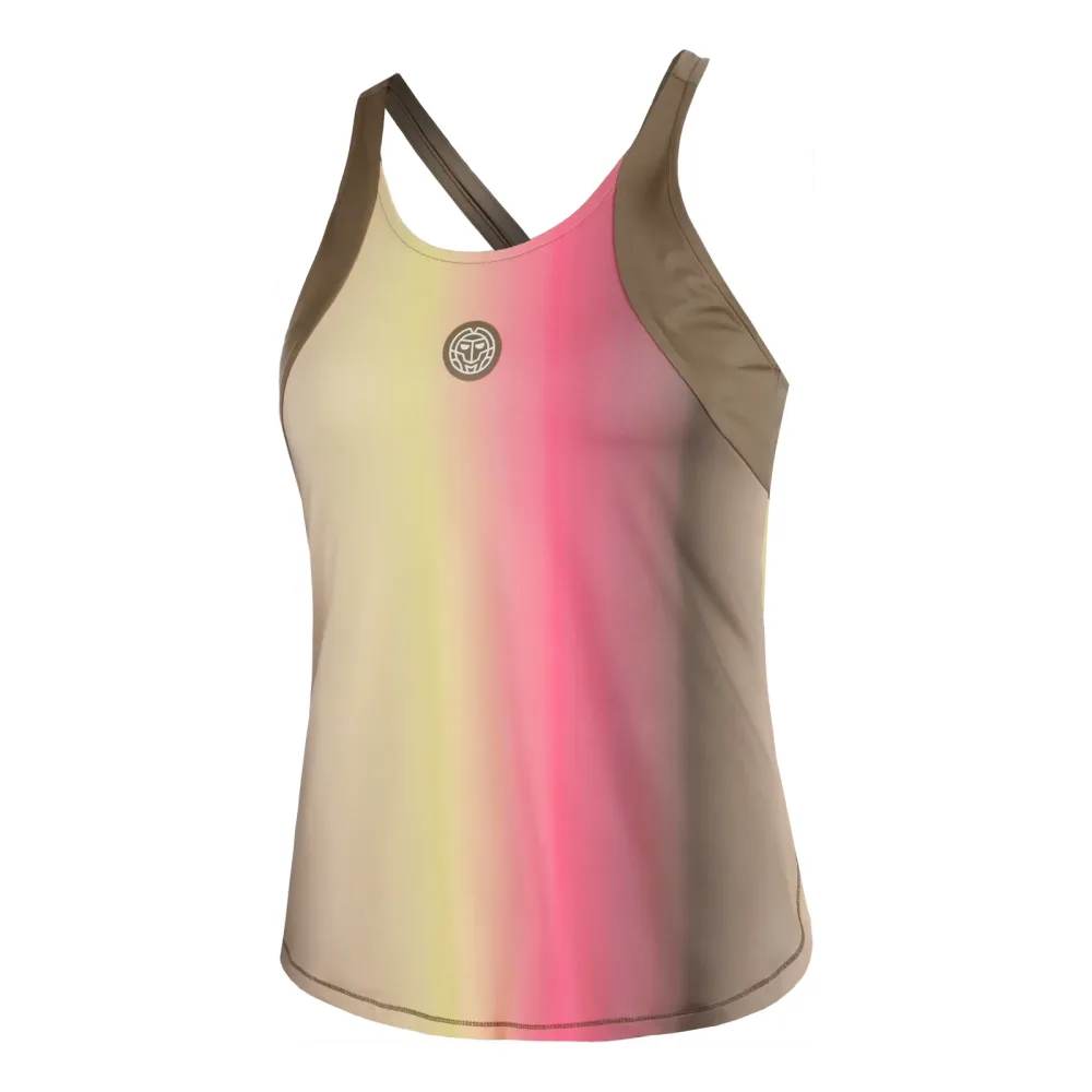 BIDI BADU Spectrum Tank-Top Damen-Braun,Gelb