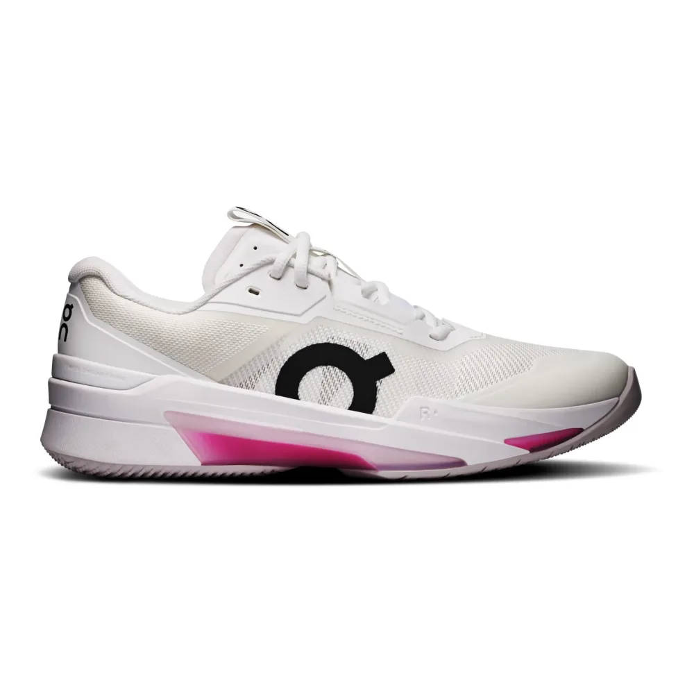 On THE ROGER Pro Fire Allcourtschuh Herren - weiß, pink