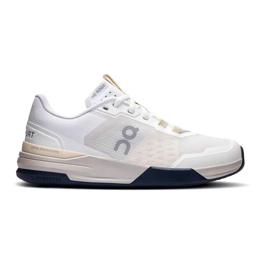 On The Roger Advantage Pro Sandplatzschuh Damen - Weiß, Creme