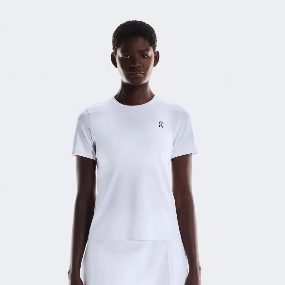 On Court T - Shirt Damen Weiß, Mehrfarbig
