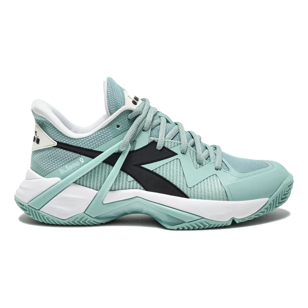 Diadora B.Icon 2 Sandplatzschuh Damen - Mint, Weiß