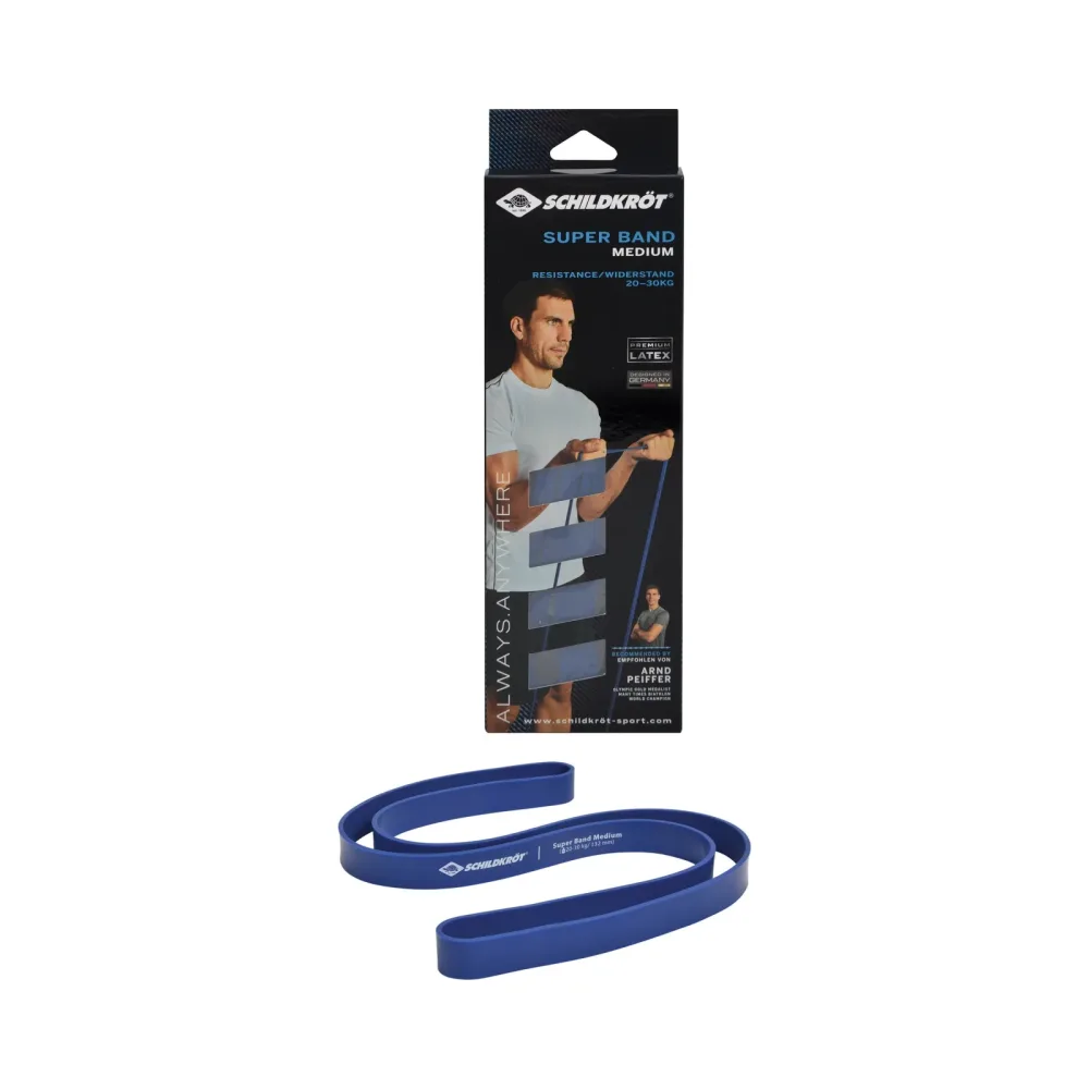 SUPER BAND Medium 32mm blue, 1 Widerstandsband, in 4C Box