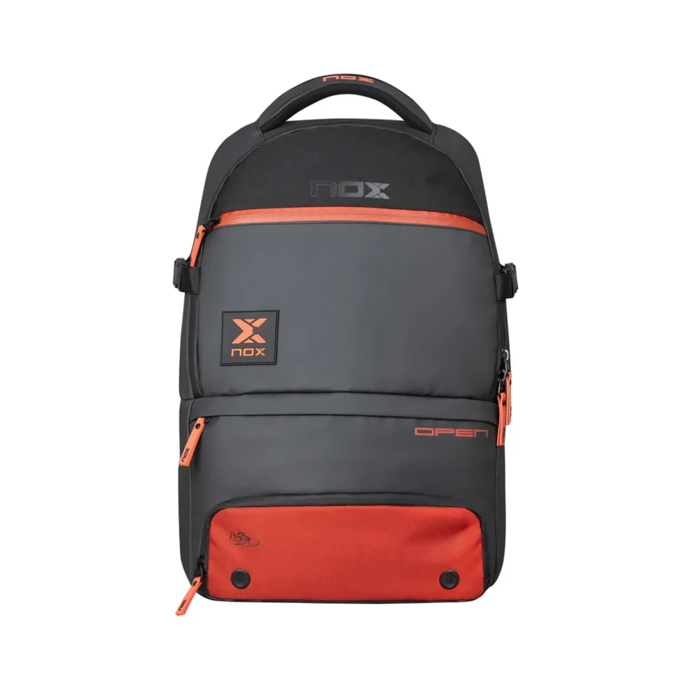 NOX Open Series Tennisrucksack - Schwarz, Orange